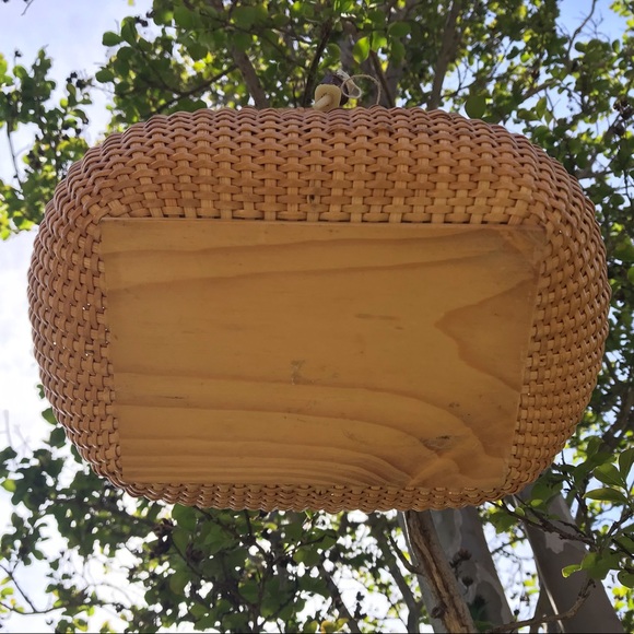 VINTAGE Wicker Picnic Basket Purse 🎀 - Picture 5 of 6